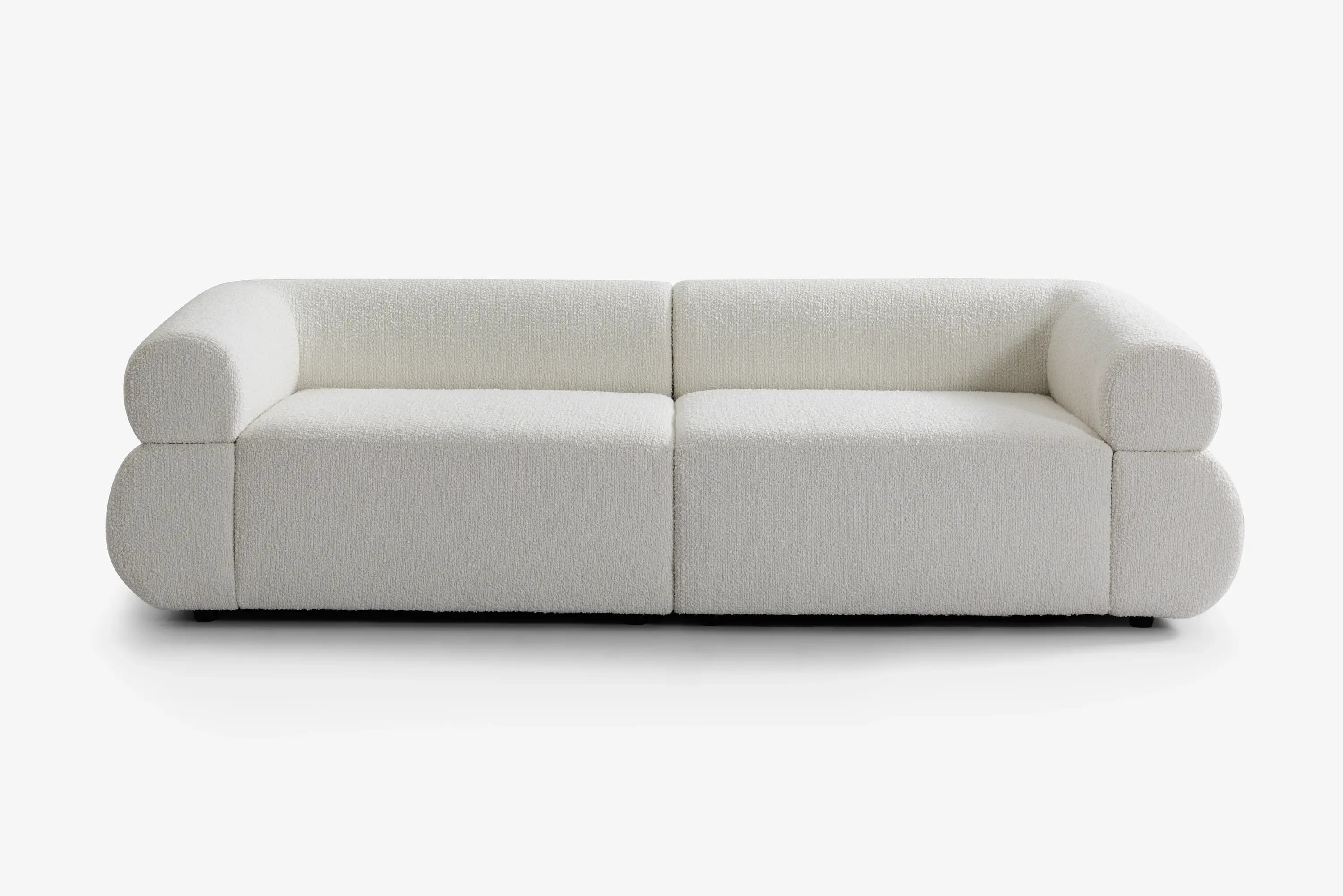 2-piece modulsofa i Bouclé