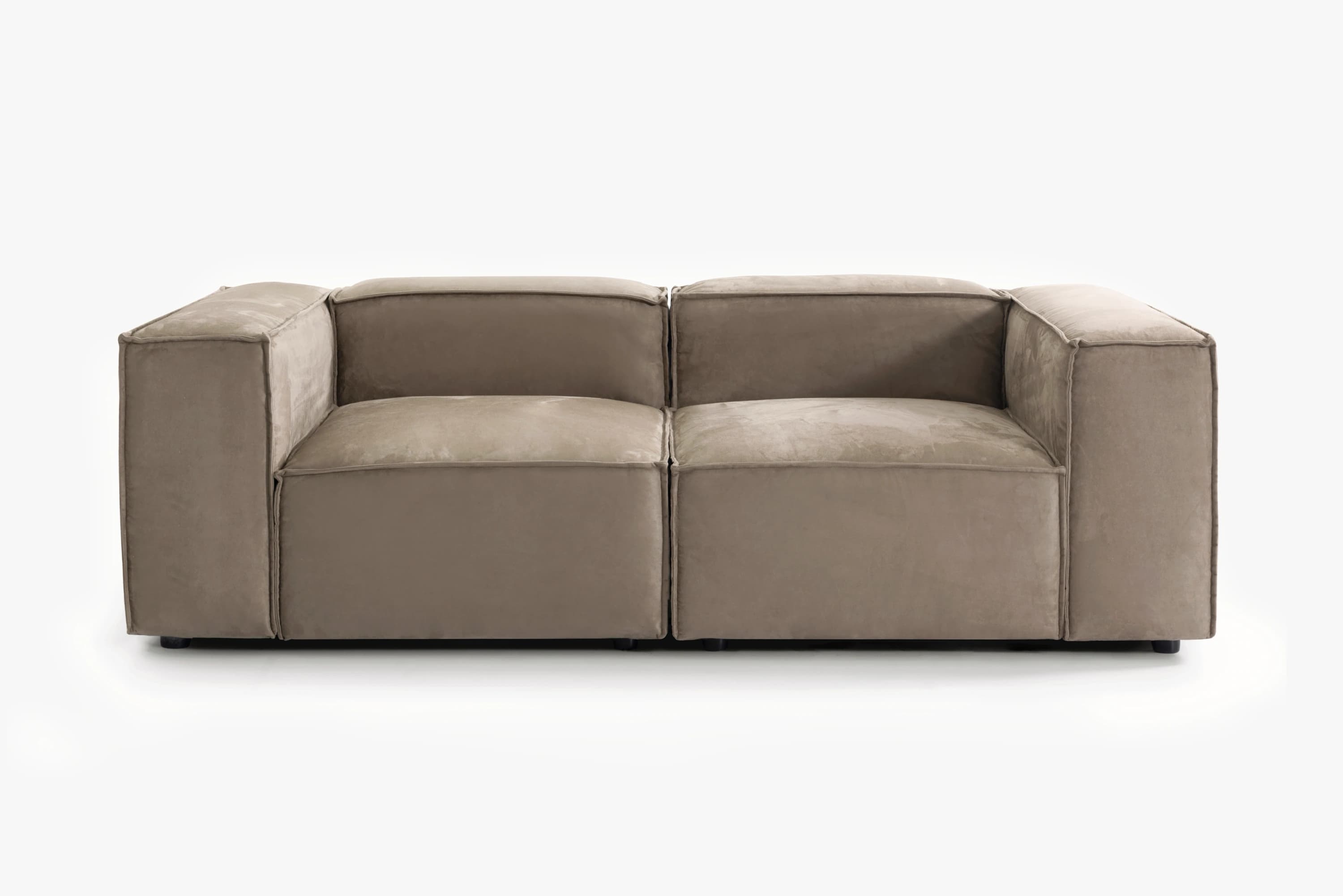 2-piece modulsofa m. aftageligt betræk i Eco Ruskind