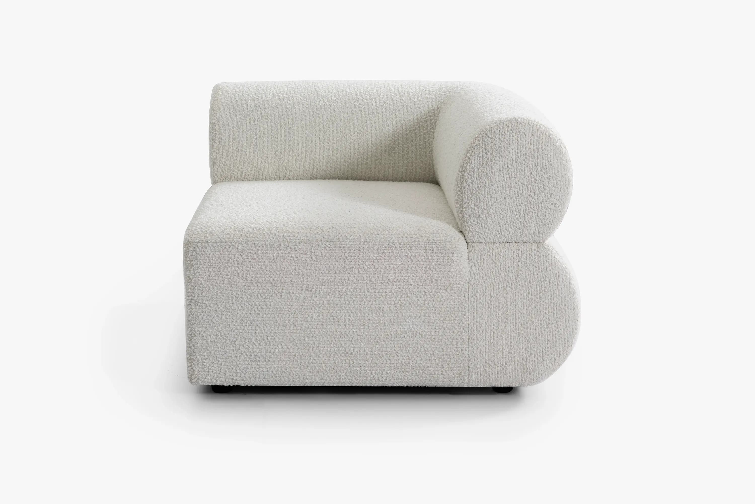 Hjørnemodul i Bouclé