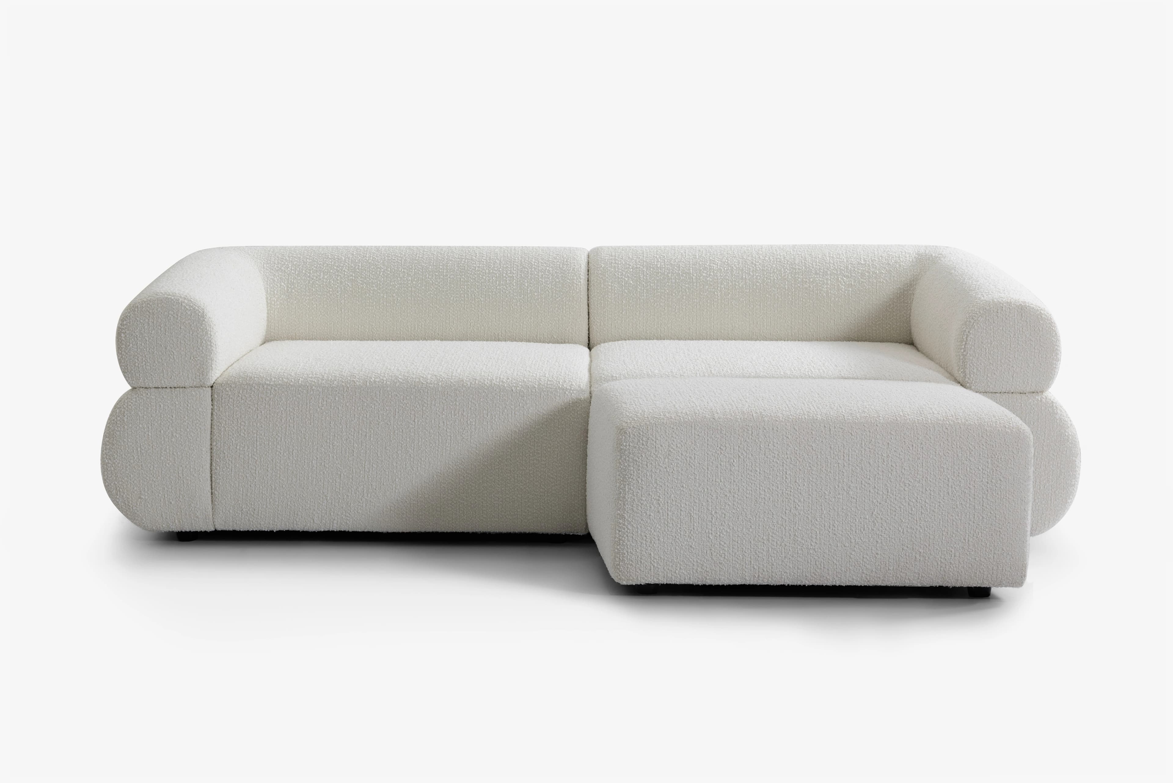 2-piece m. puf i Bouclé