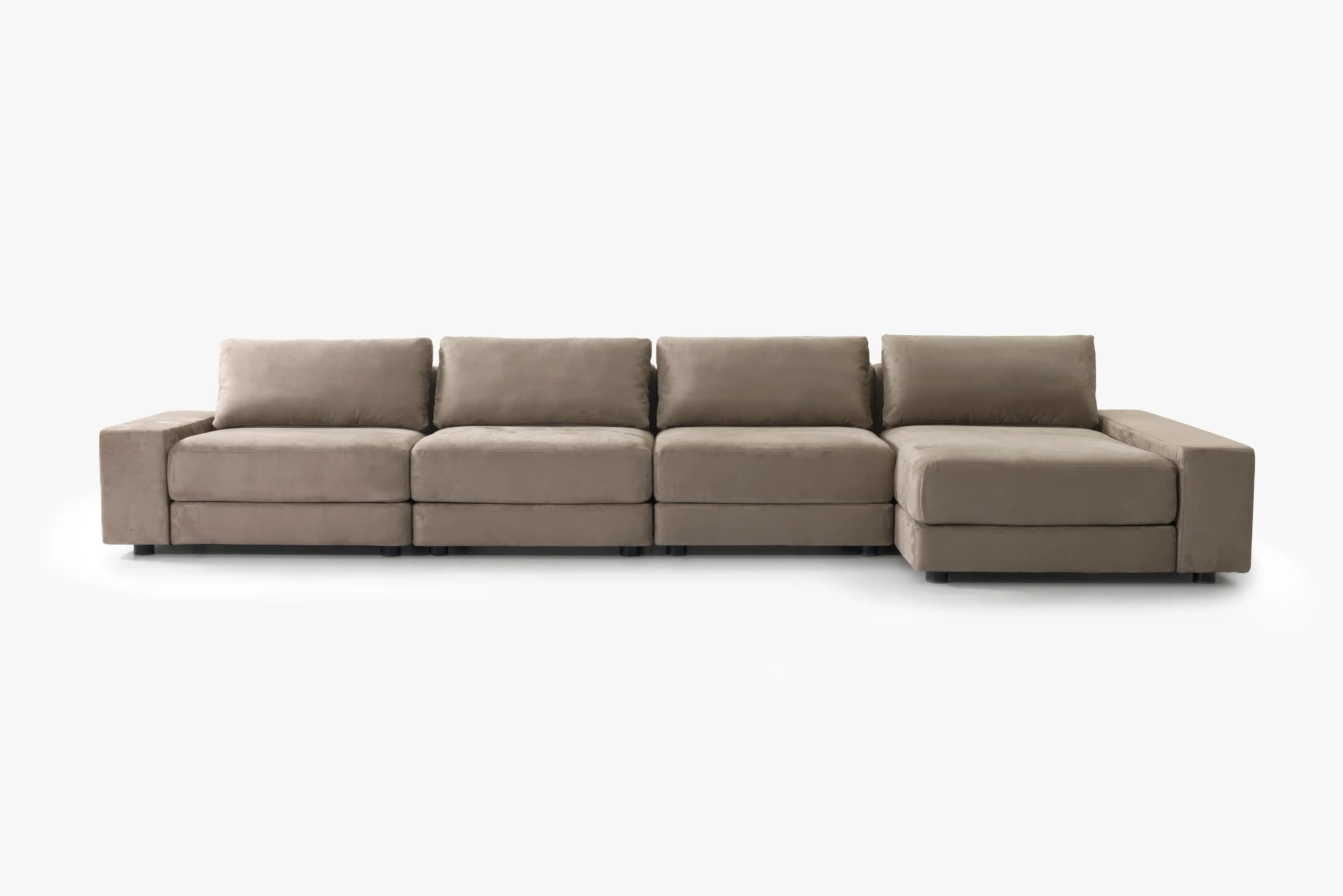 4-piece chaiselong i Eco Ruskind