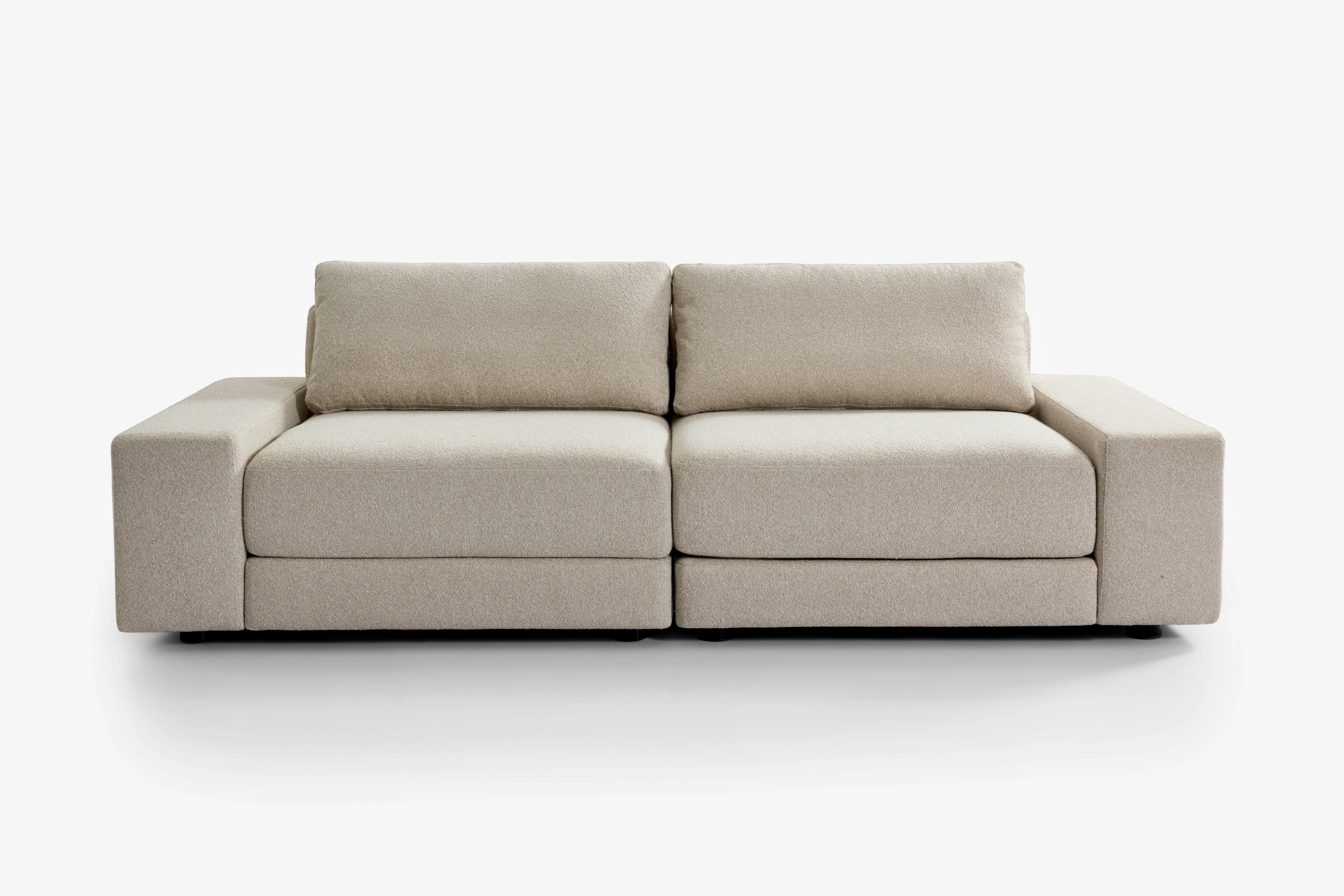 2-piece modulsofa i Cambie Bouclé