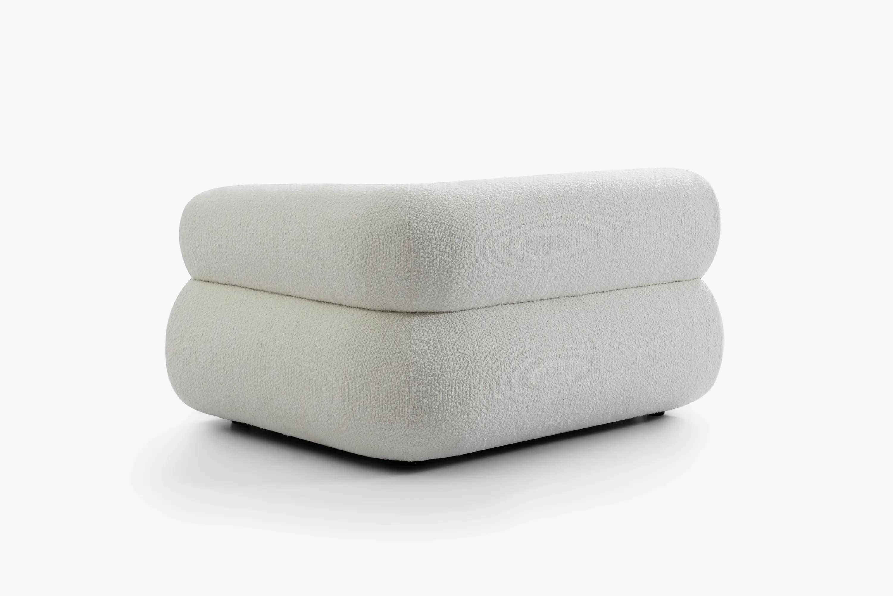Hjørnemodul i Bouclé