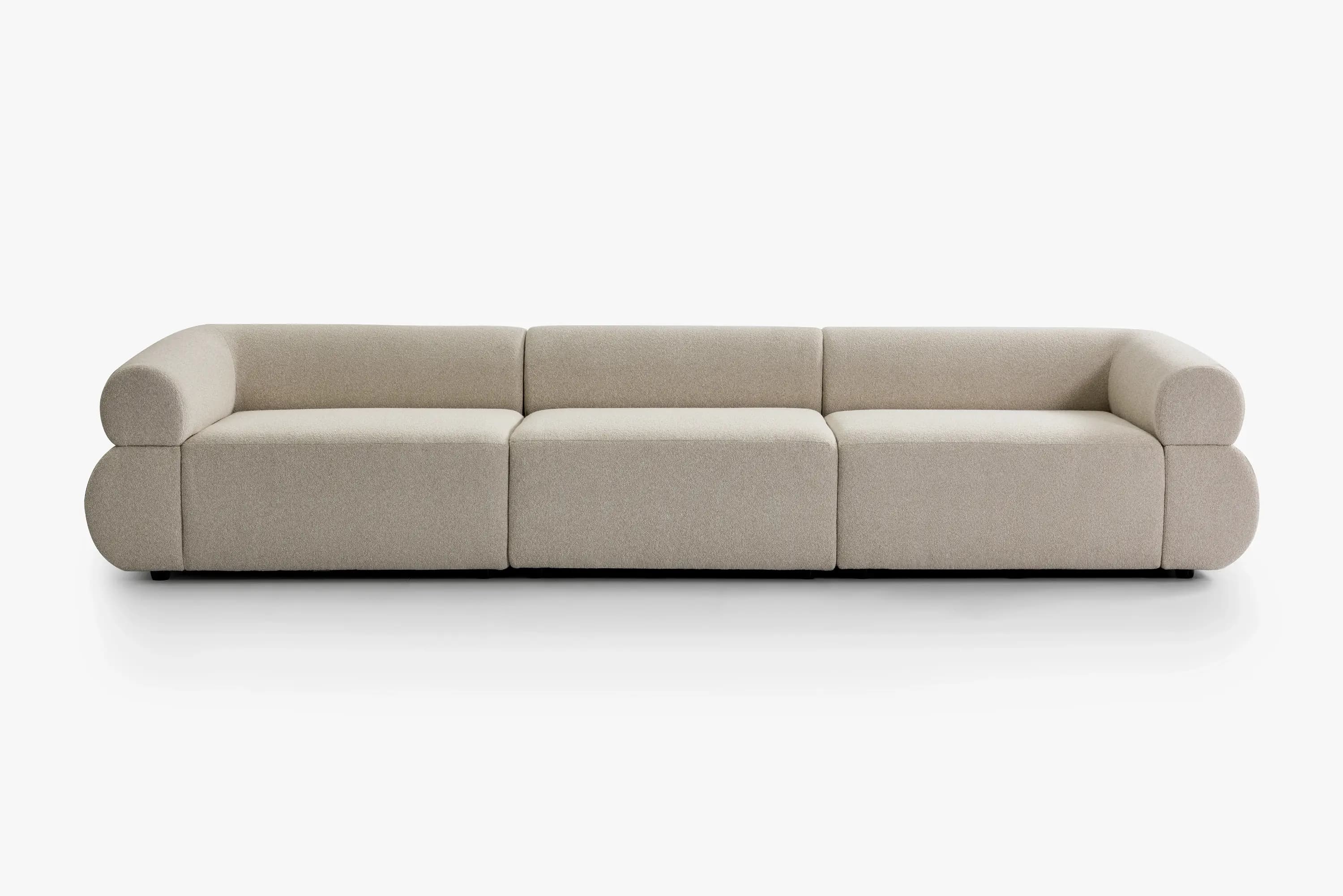 3-piece modulsofa i Cambie Bouclé