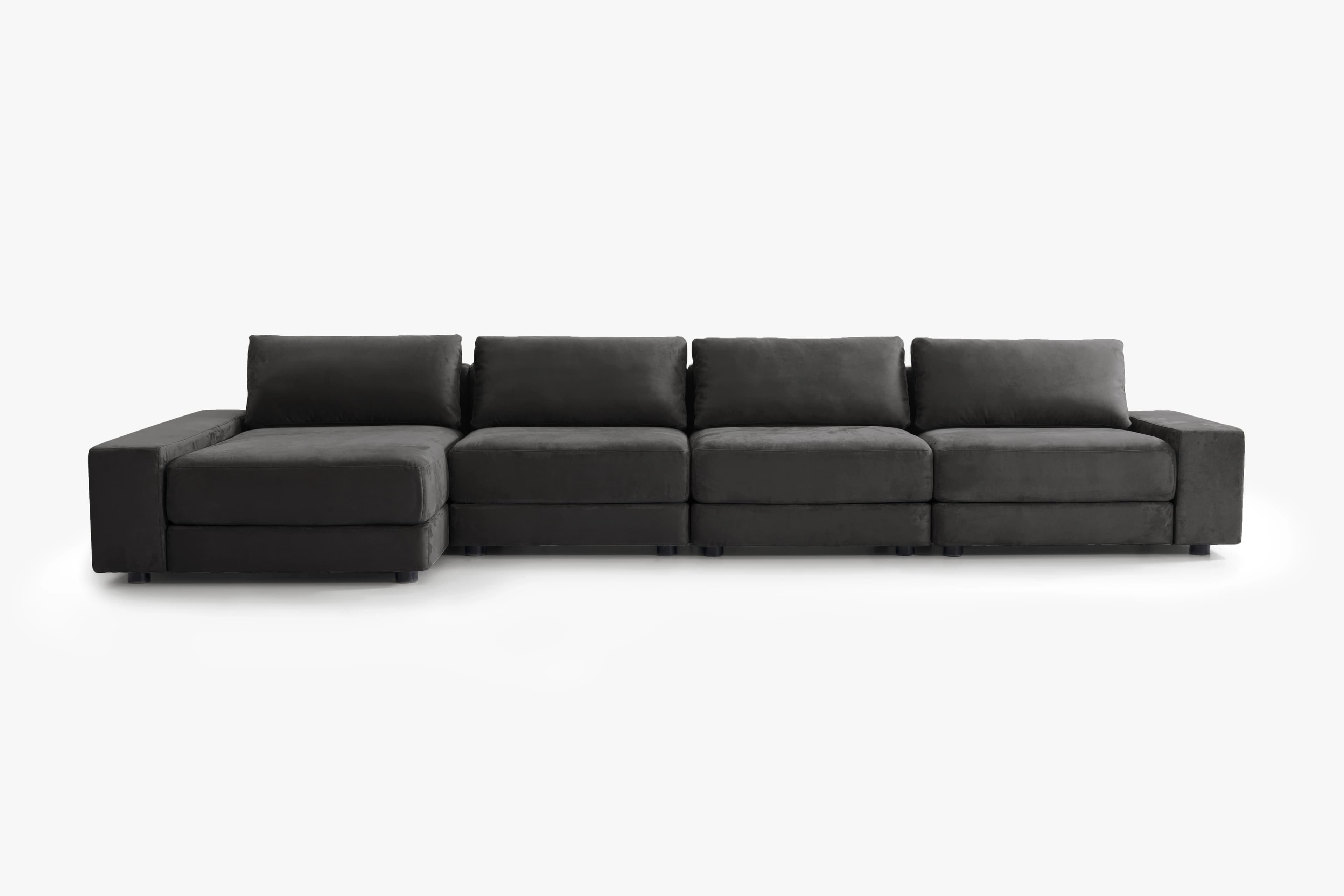 4-piece chaiselong i Eco Ruskind