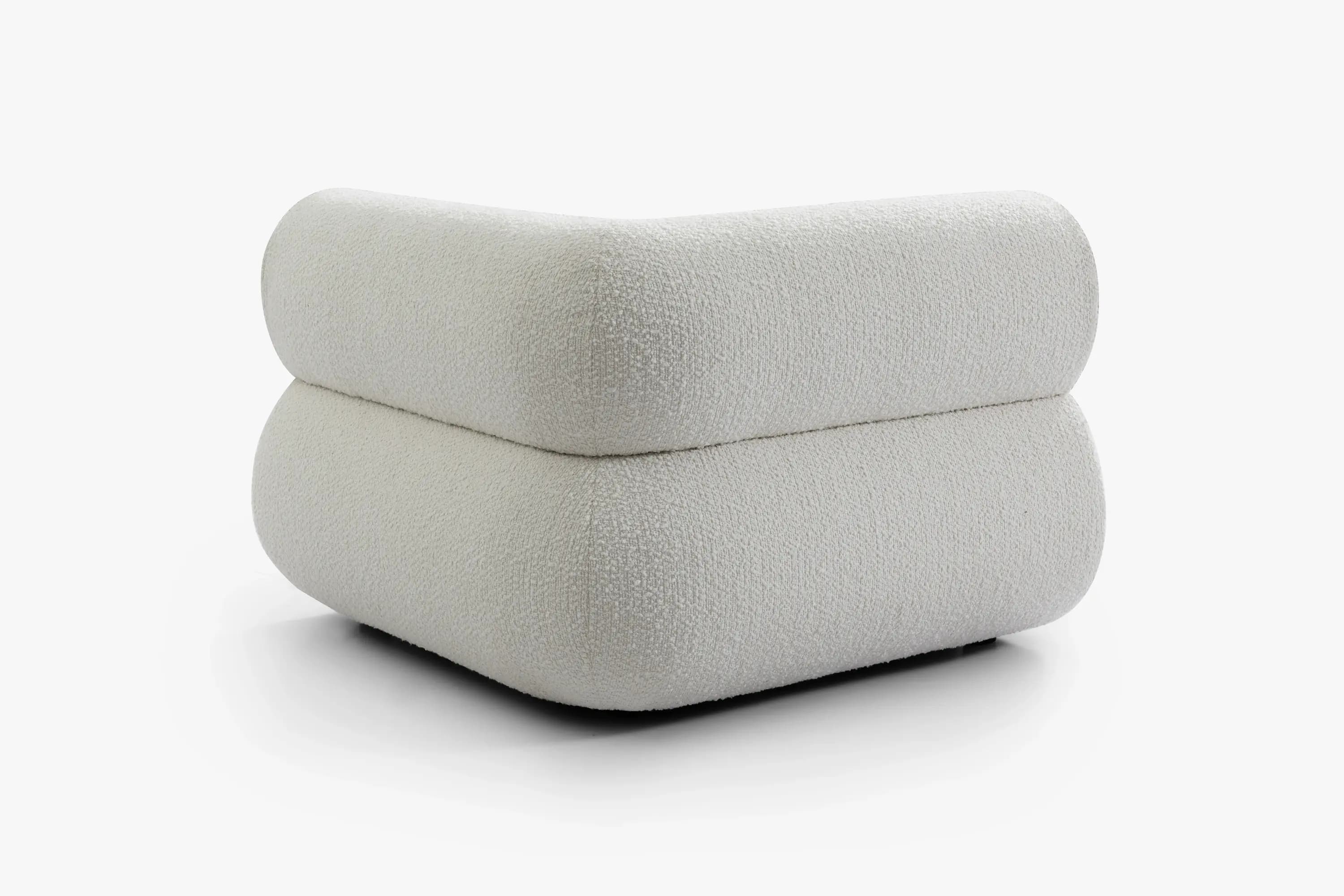 Hjørnemodul i Bouclé