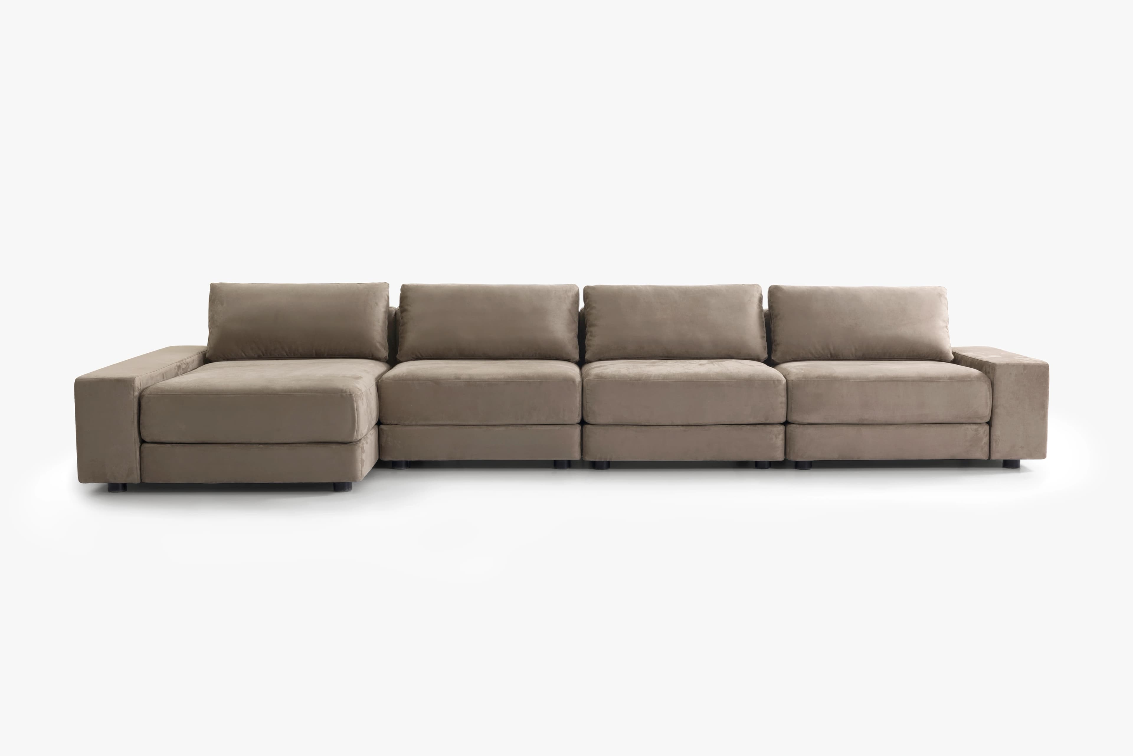 4-piece chaiselong i Eco Ruskind
