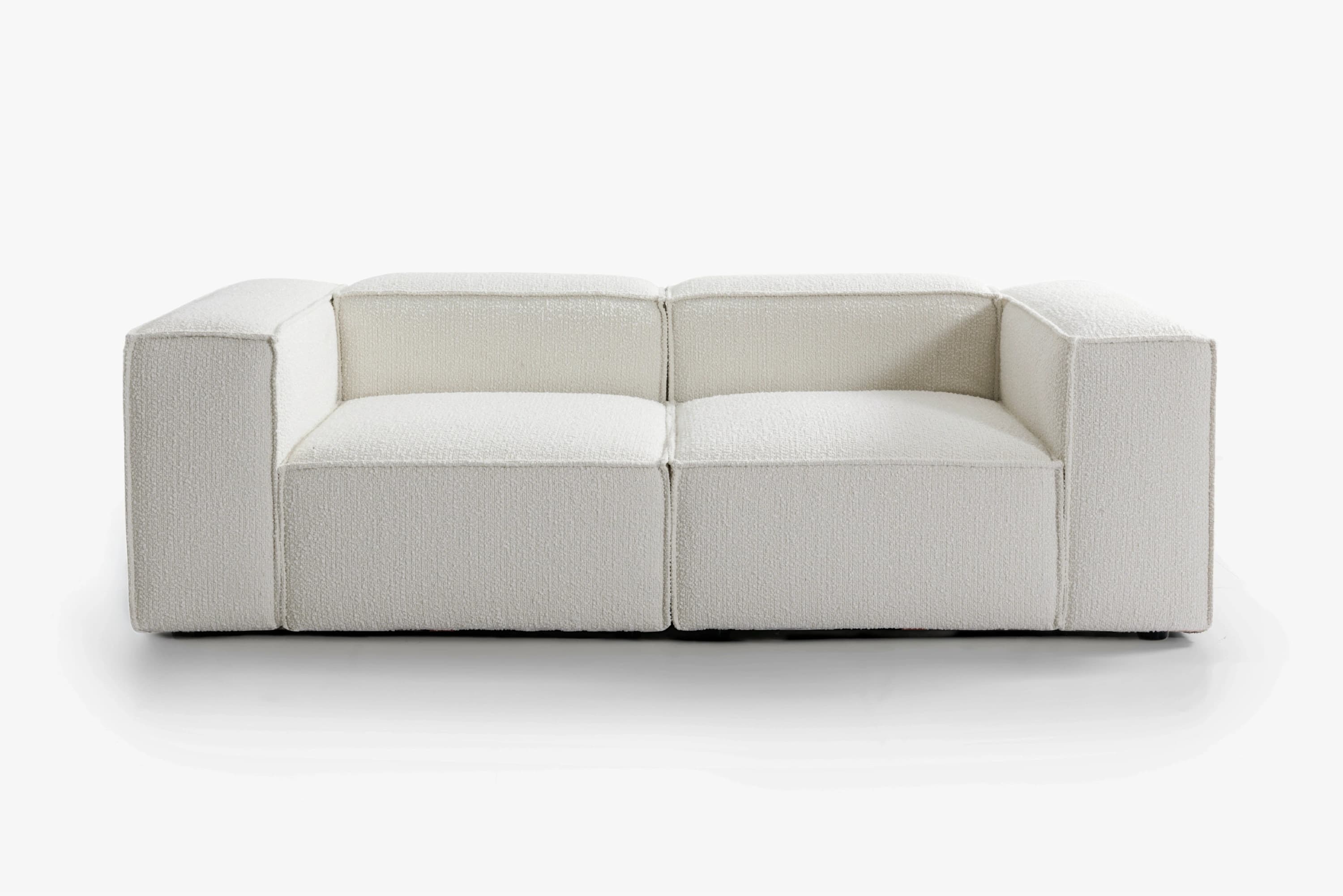 2-piece modulsofa m. aftageligt betræk i Bouclé