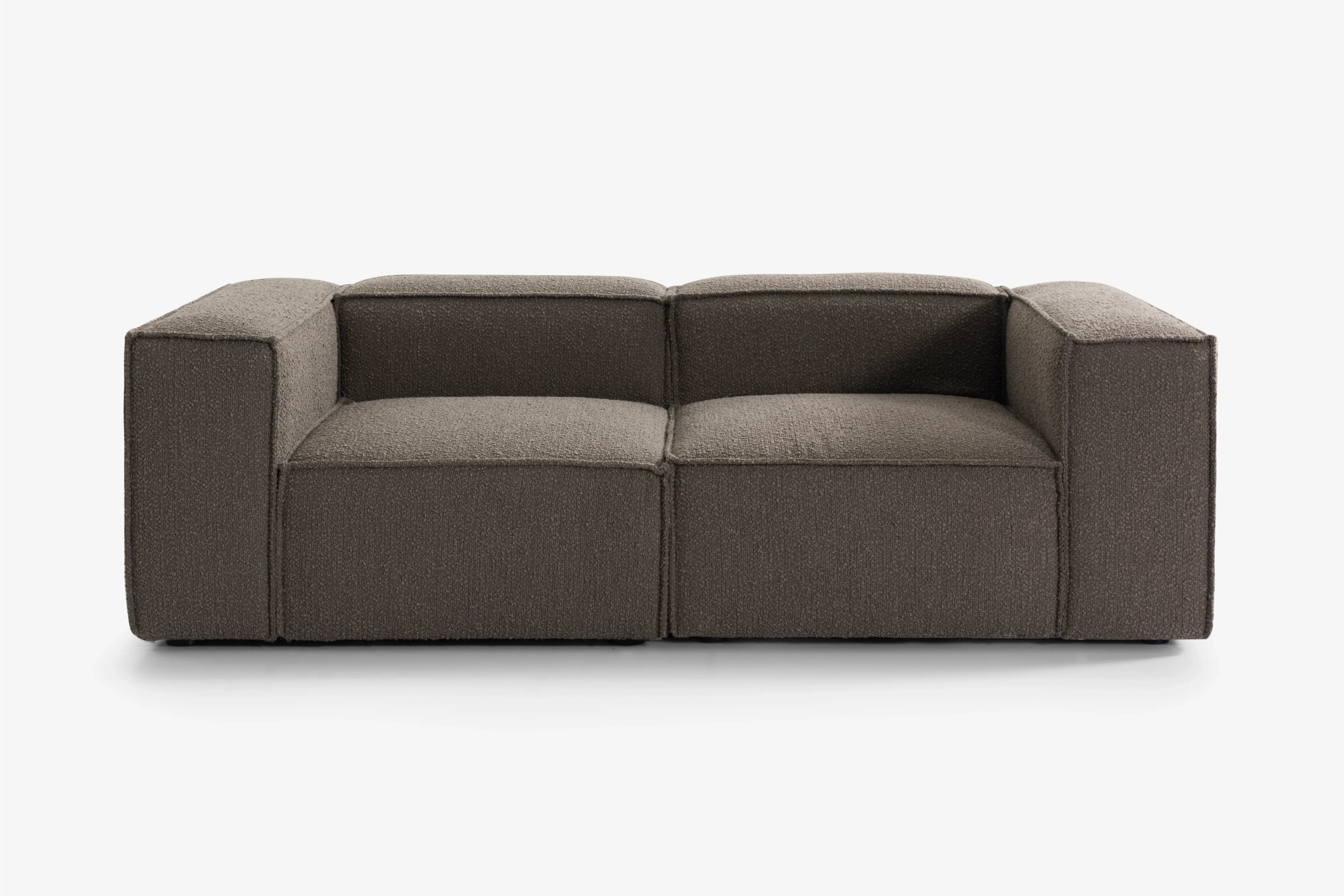 2-piece modulsofa m. aftageligt betræk i Bouclé