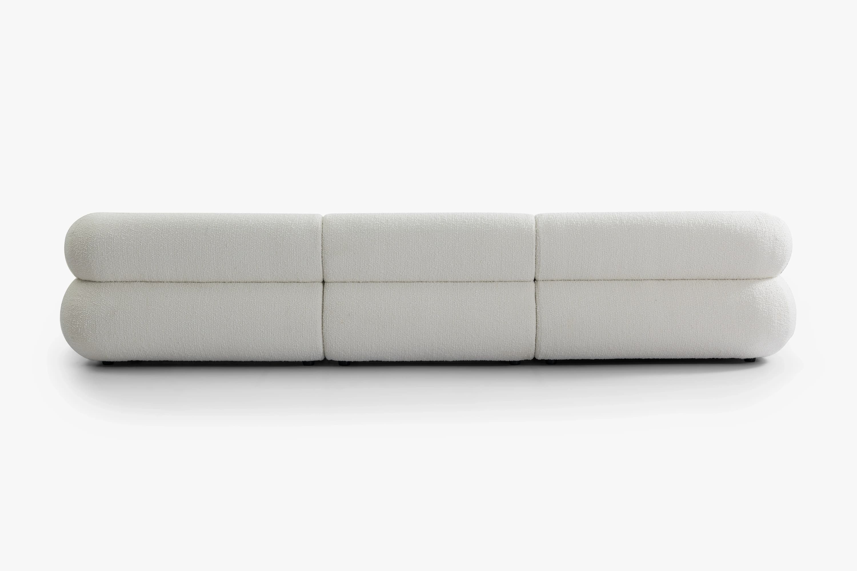 3-piece m. puf i Bouclé